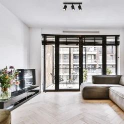 Plafondspot 3l balk zwart gu10