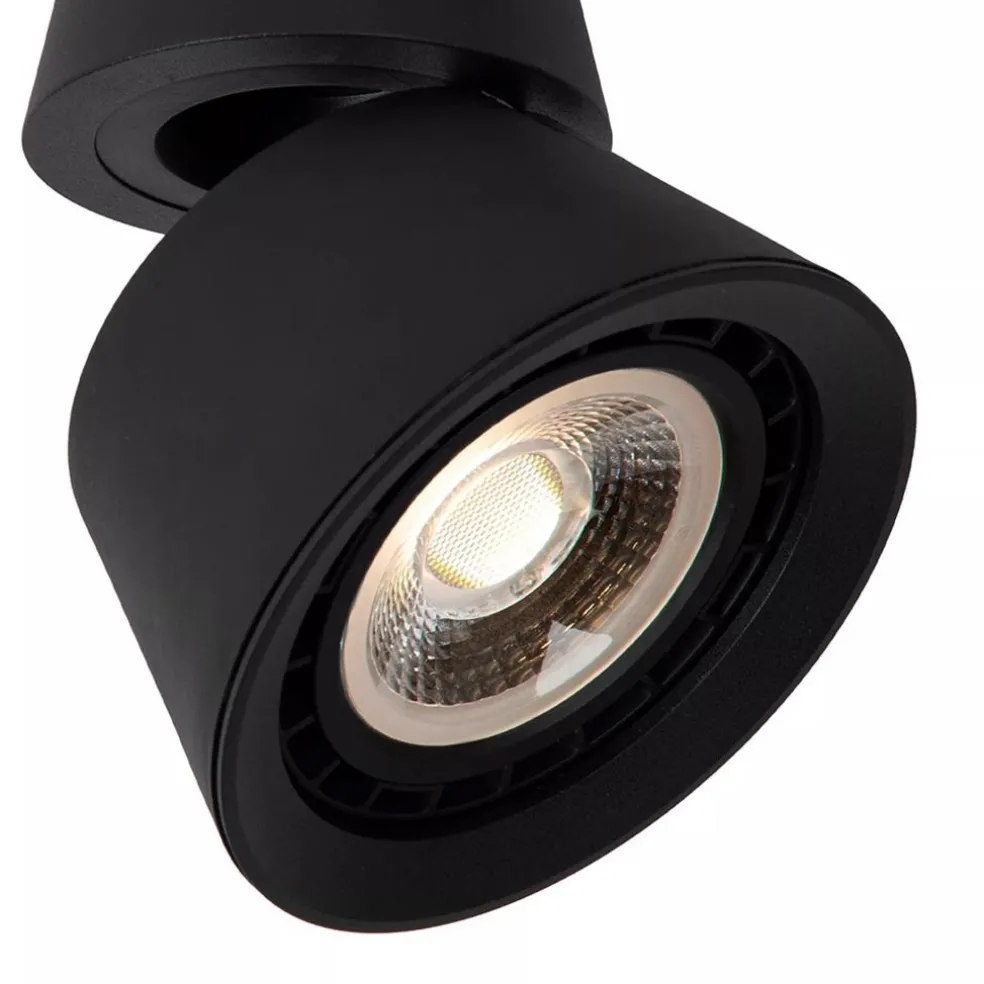 Plafondspot 1l zwart gu10-111