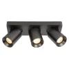 Plafondspot 3-lichts balk gunmetal gu10