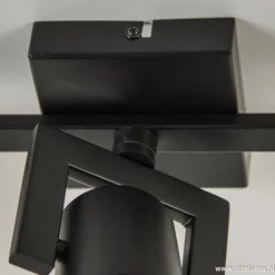 Plafondspot 3-lichts zwart incl.gu10