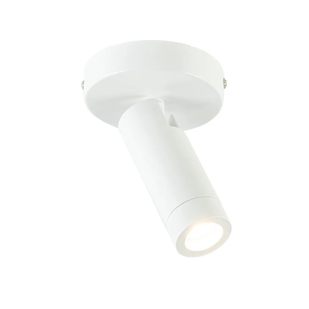 Plafondspot Miller enkel wit/goud pucc