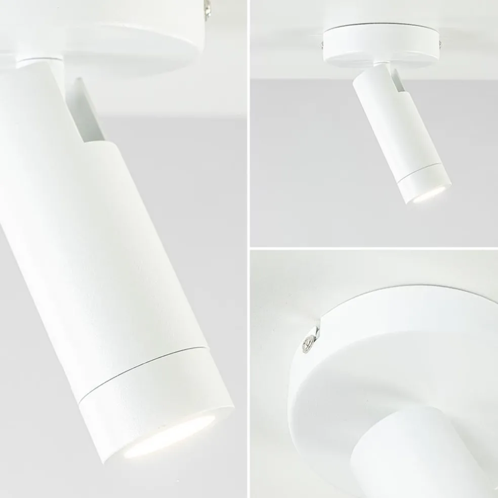 Plafondspot Miller enkel wit/goud pucc