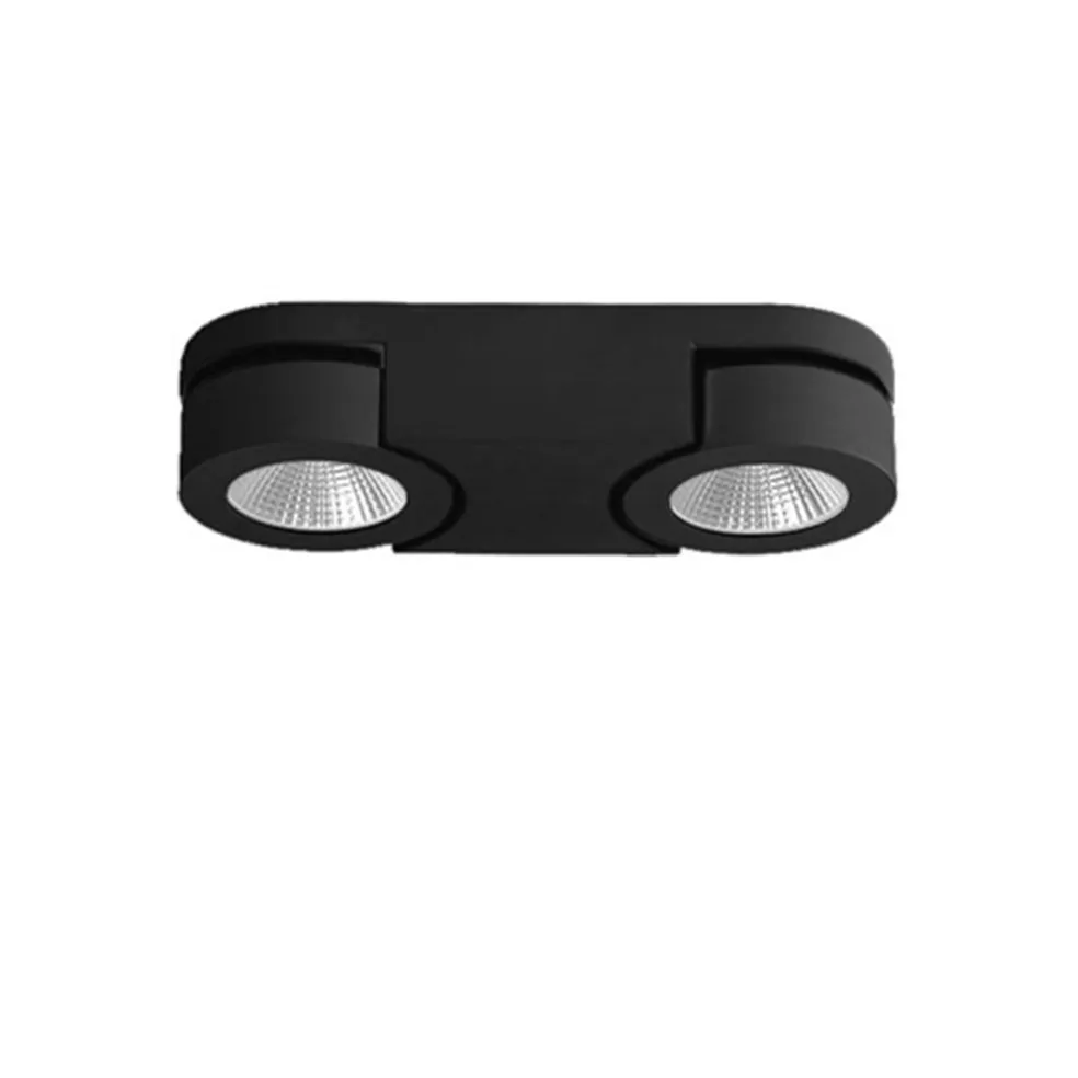 Plafondspot Montreal 2L balk zwart 3000