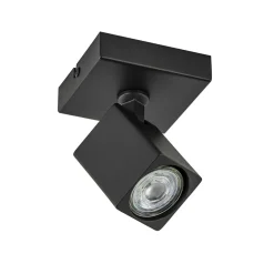 Plafondspot Quadro 1L zwart gu10