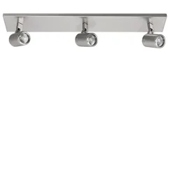 Plafondspot Rain 3L balk nikkel IP44