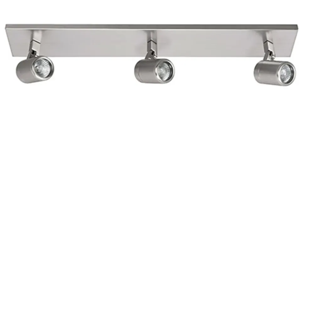 Plafondspot Rain 3L balk nikkel IP44