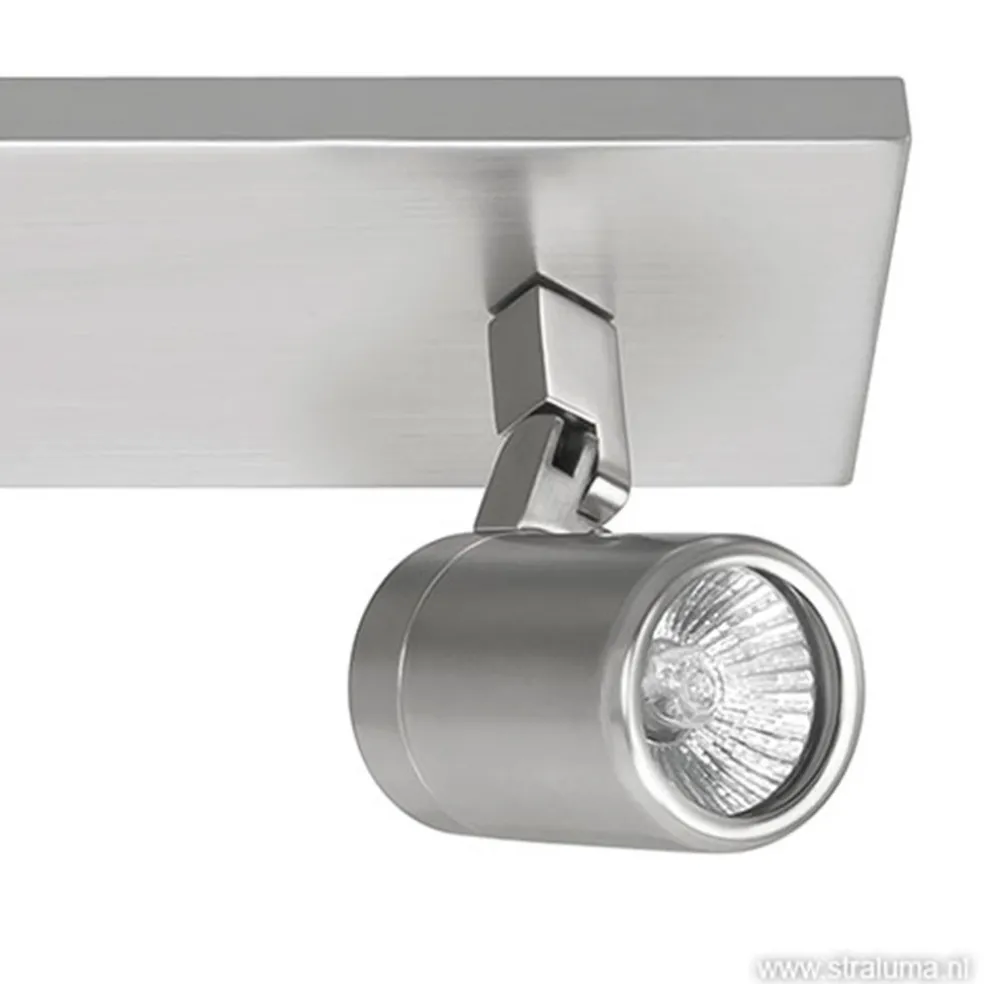 Plafondspot Rain 2L balk nikkel IP44