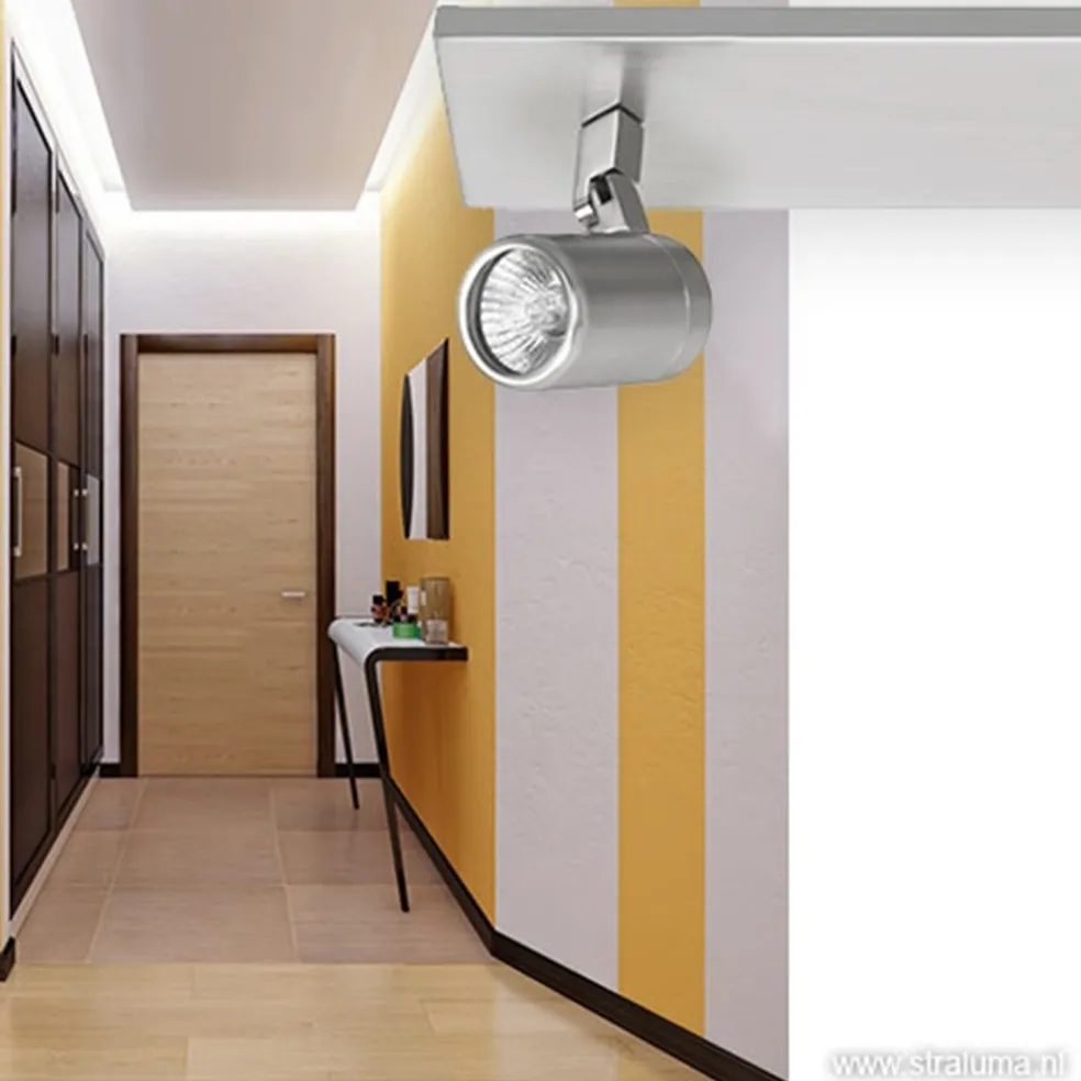 Plafondspot Rain 2L balk nikkel IP44