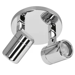 Plafondspot Rain 2l rond chroom IP44