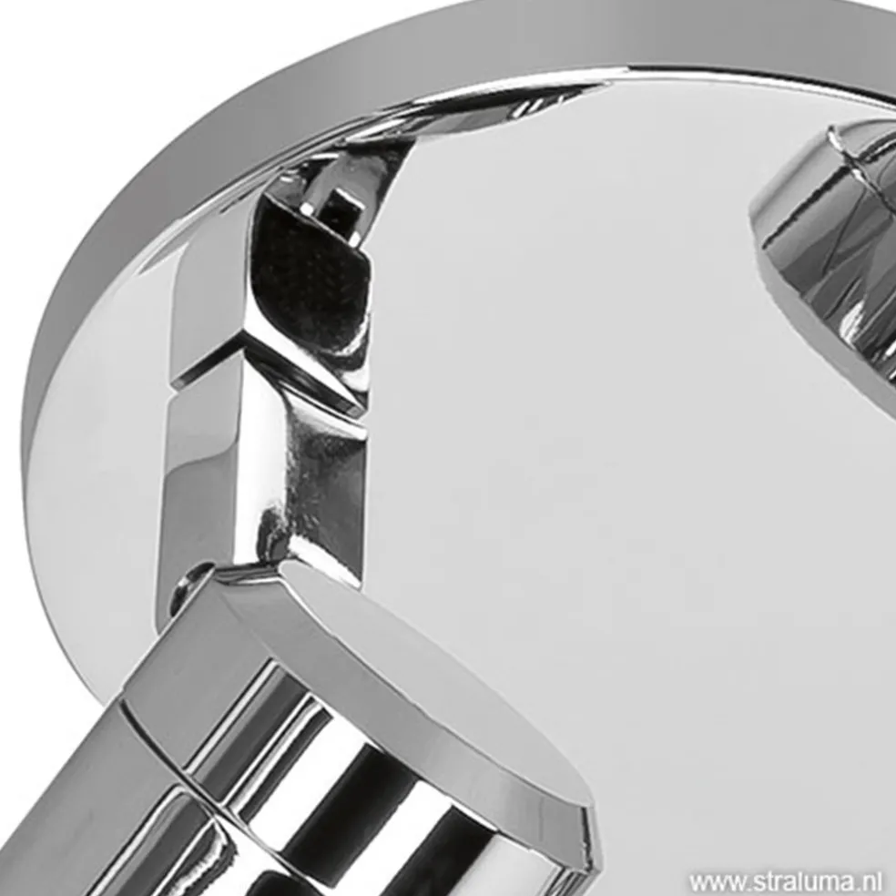 Plafondspot Rain 2l rond chroom IP44
