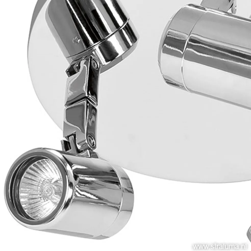 Plafondspot Rain 3l rond chroom IP44