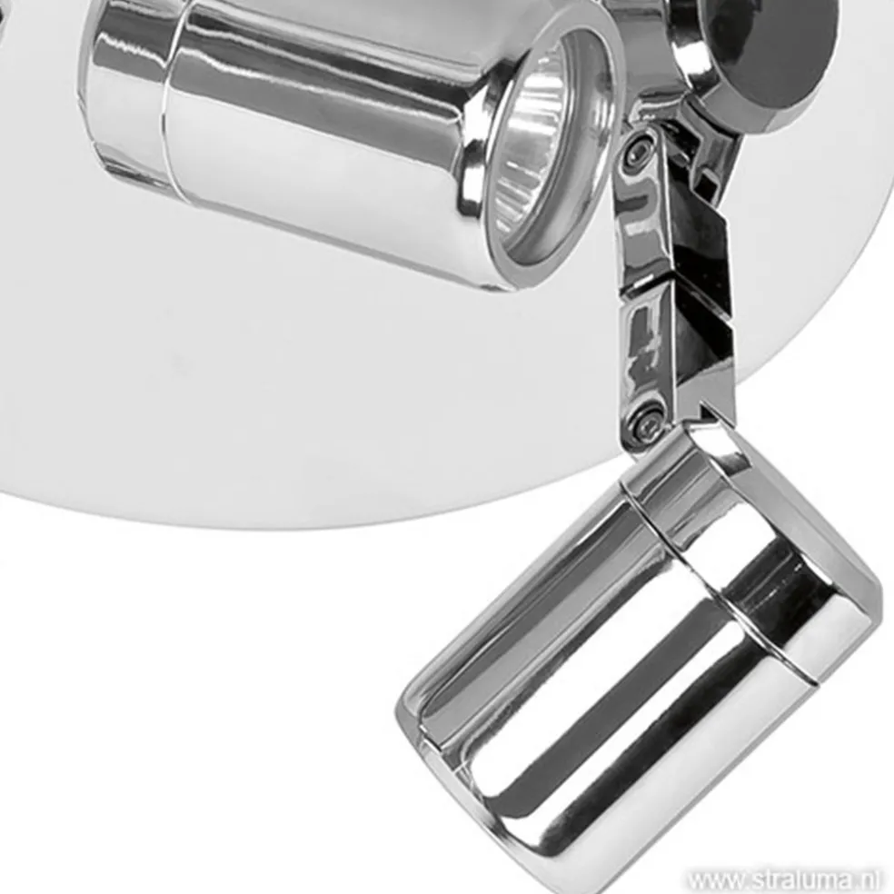 Plafondspot Rain 3l rond chroom IP44