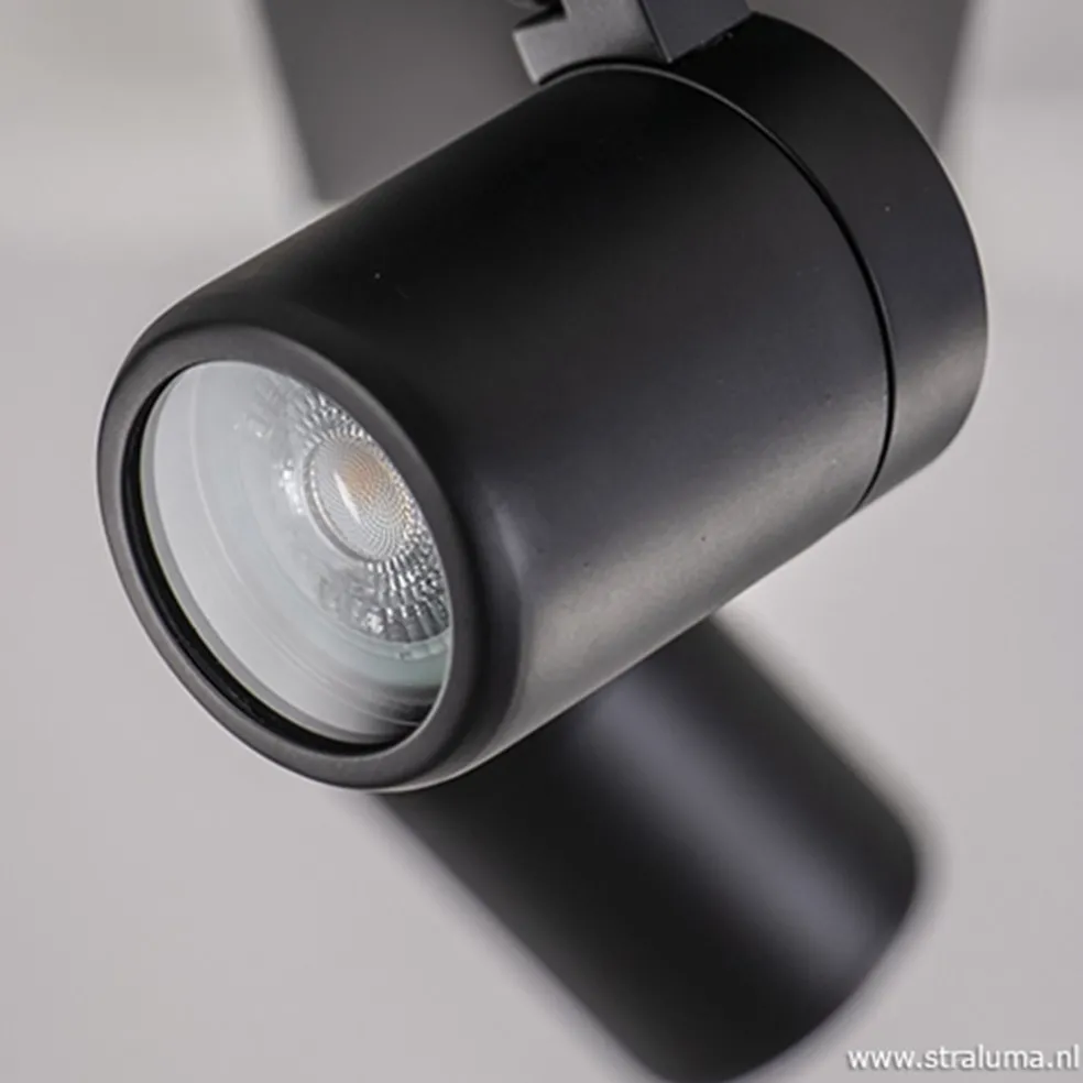 Plafondspot Rain 2L zwart balk IP44