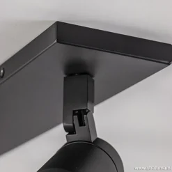 Plafondspot Rain 2L zwart balk IP44