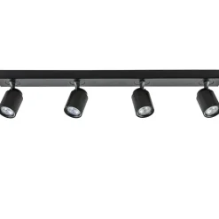 Plafondspot Razza 4L balk zwart gu10