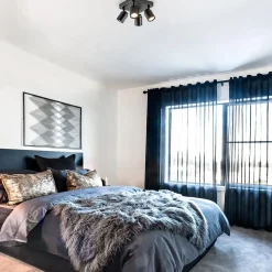 Plafondspot Razza 4L vierkant zwart gu10