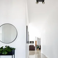 Plafondspot Solare 2l balk zwart