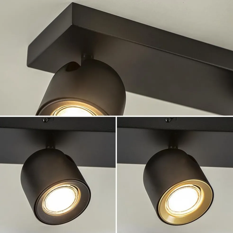 Plafondspot Solare 4l balk zwart