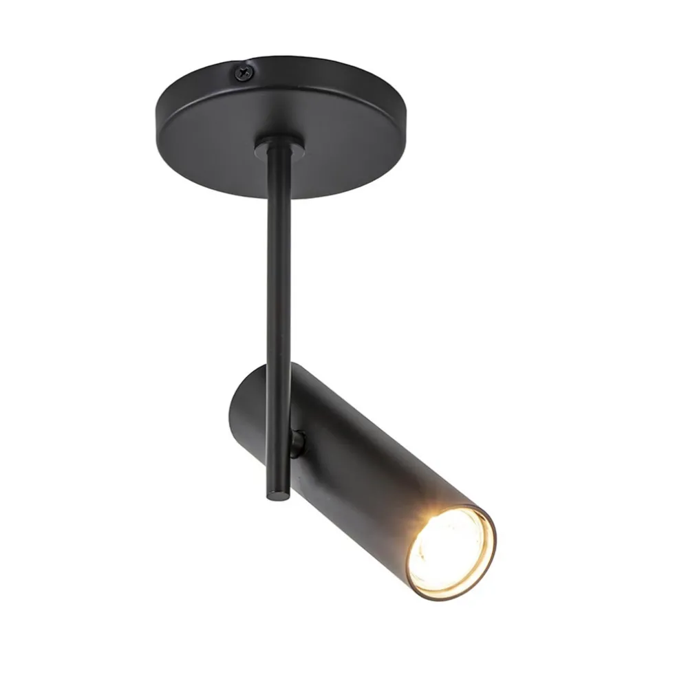 Plafondspot Trend enkel zwart gu10 mini