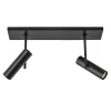 Plafondspot Trend 2L balk zwart gu10mini