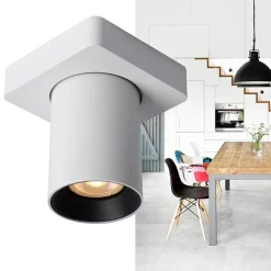 Plafondspot tube 1-L wit incl.gu10 dtw