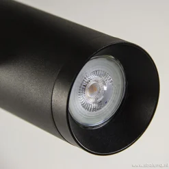 Plafondspot tube zwart verstelbaaar