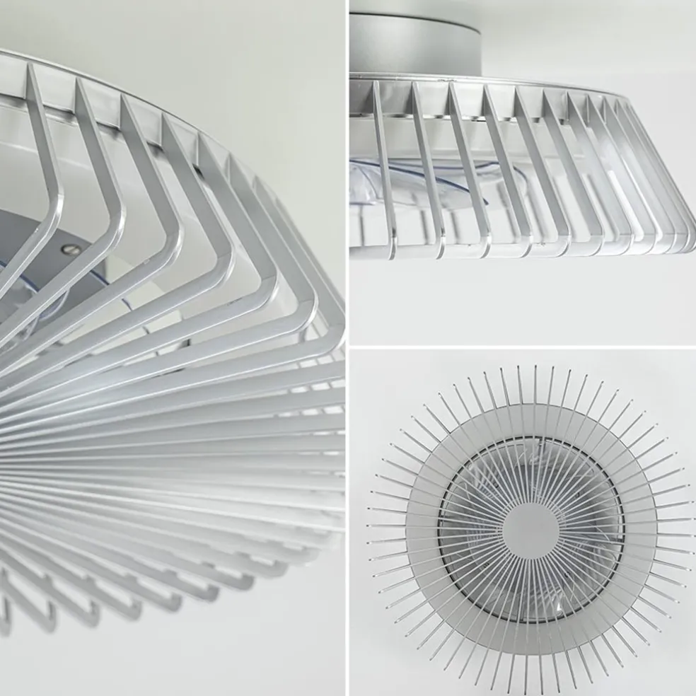 Plafondventilator Himalaya zilver ab+app