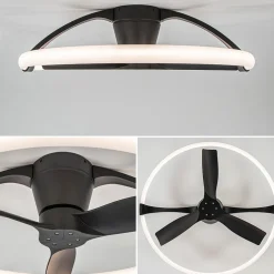 Plafondventilator Nepal Mini zwart