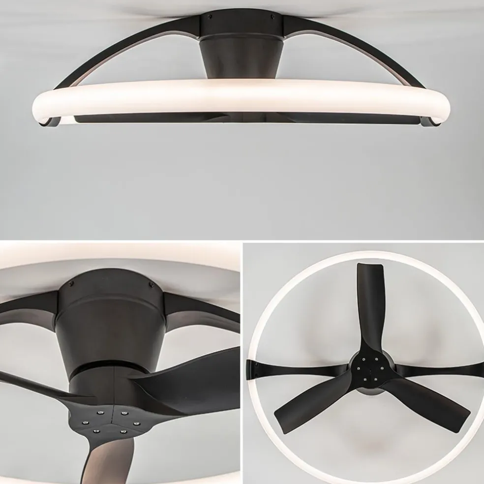 Plafondventilator Nepal Mini zwart