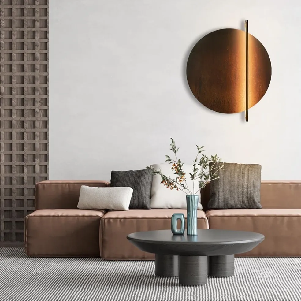 Plafond/wandlamp Essenza 90 rust/bronze