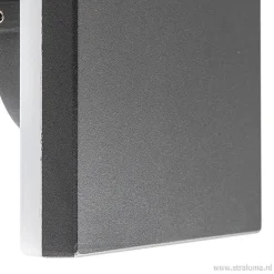 Plafond/wandlamp square antraciet