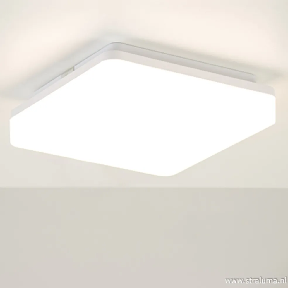 Plafonnière Basic square wit 3000K IP44