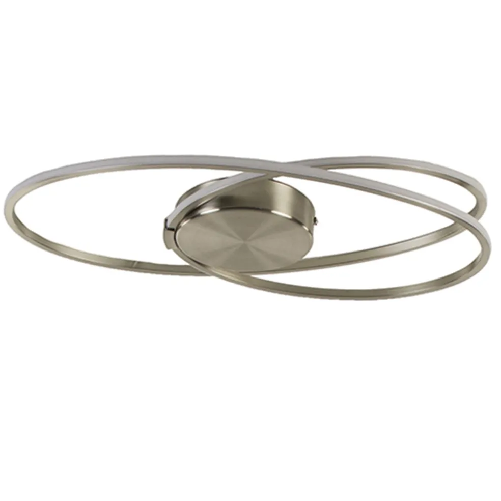 Plafonnière Eclipse nikkel led 3-st.dimb