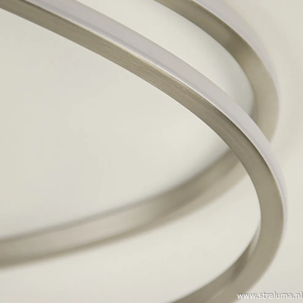 Plafonnière Eclipse nikkel led 3-st.dimb