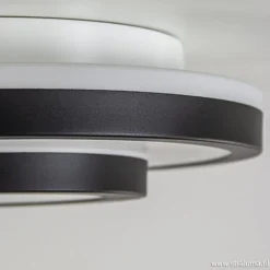 Plafonnière Master 435 zwart/glas IP44