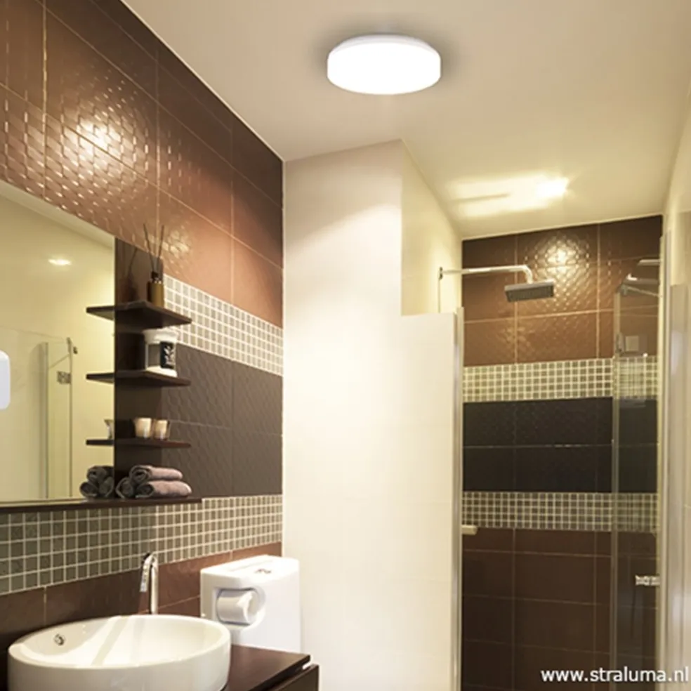 Plafonnière wit 22cm led 3000k IP44