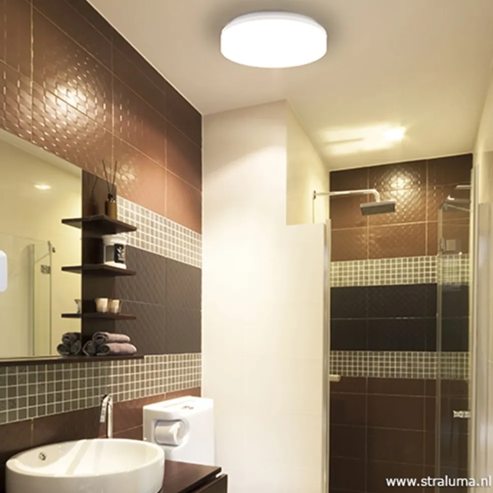 Plafonnière wit 27cm led 3000k IP44