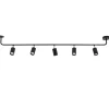 Rail zwart 5-lichts 160cm gu10