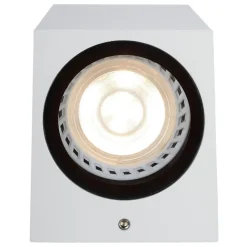 Rechthoekige buitenlamp downlighter mat wit