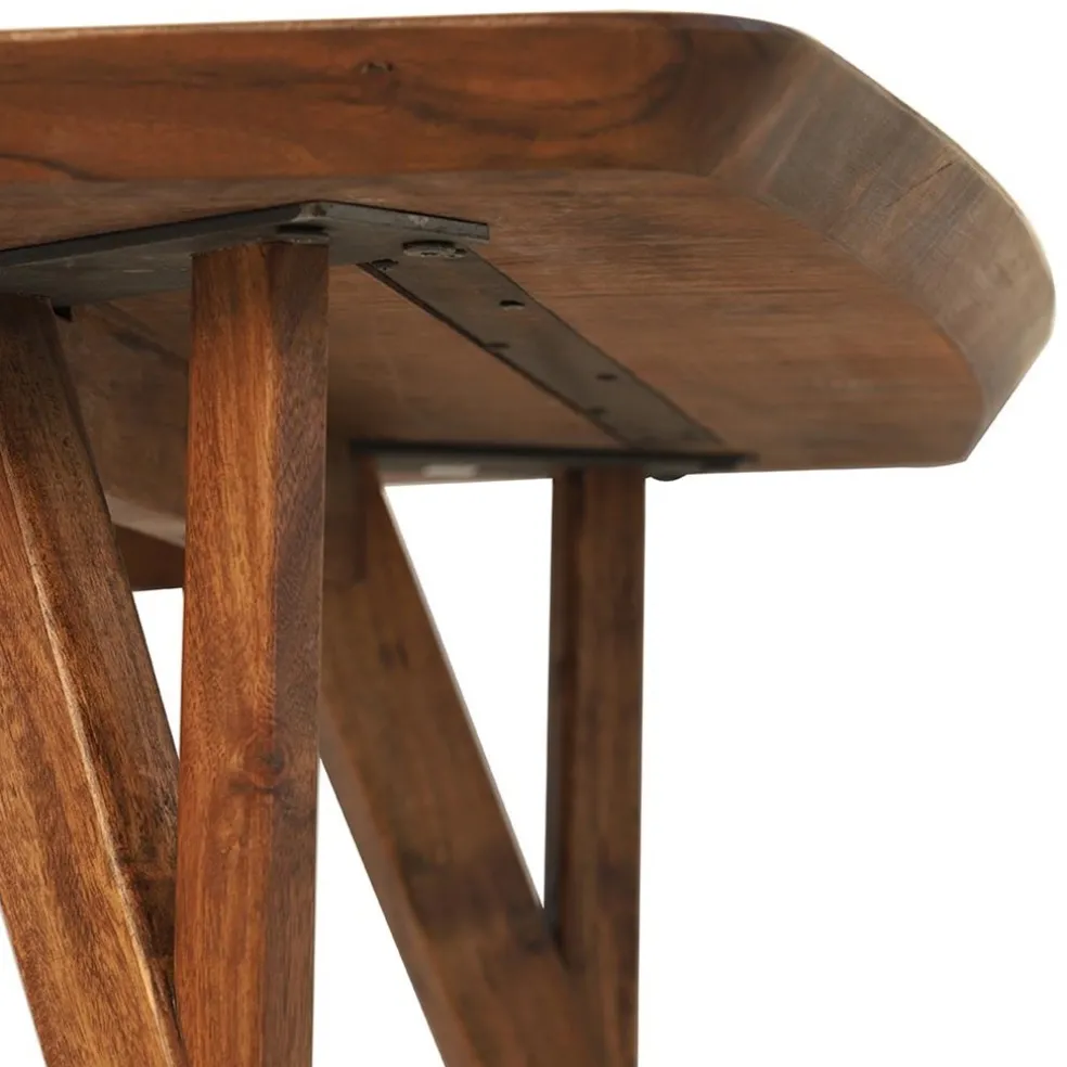 Rechthoekige eettafel Quenza acaciahout 200x100 cm