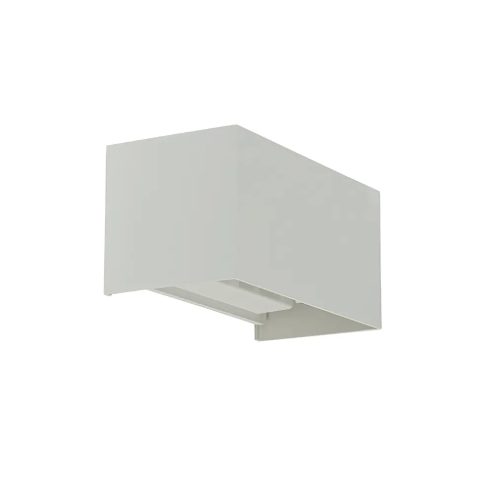 Rechthoekige LED buitenlamp wit verstelbaar