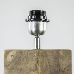 Robuuste lampvoet Robbia hout exclusief kap