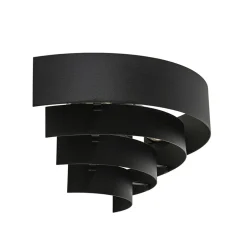 Robuuste wandlamp zwarte ringen