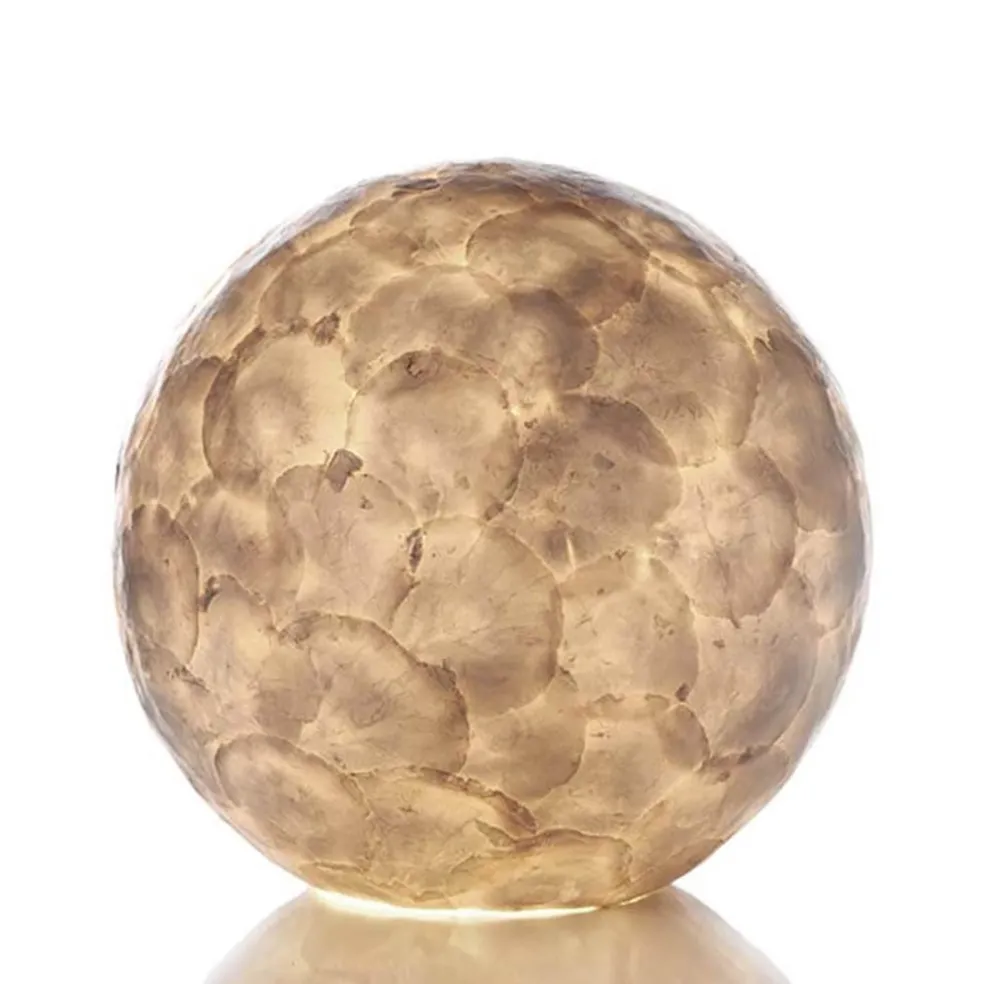 Romantische tafellamp schelp dressoir