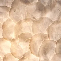 Romantische tafellamp schelp dressoir