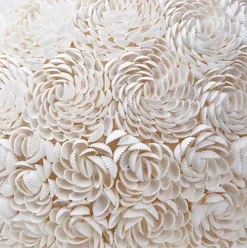 Romantische tafellamp schelpen rozen