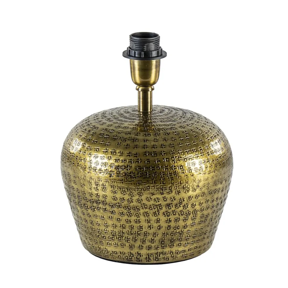 Ronde lampvoet Gondia antiek brons exclusief kap