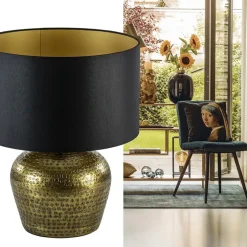 Ronde lampvoet Gondia antiek brons exclusief kap