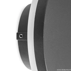 Ronde LED wandlamp tuin antraciet