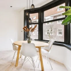 Ronde 3-lichts hanglamp met draadkappen mat zwart